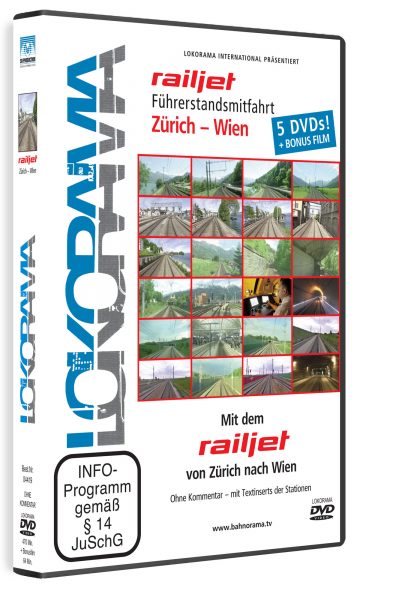 Mit dem railjet von Zürich nach Wien | DVD