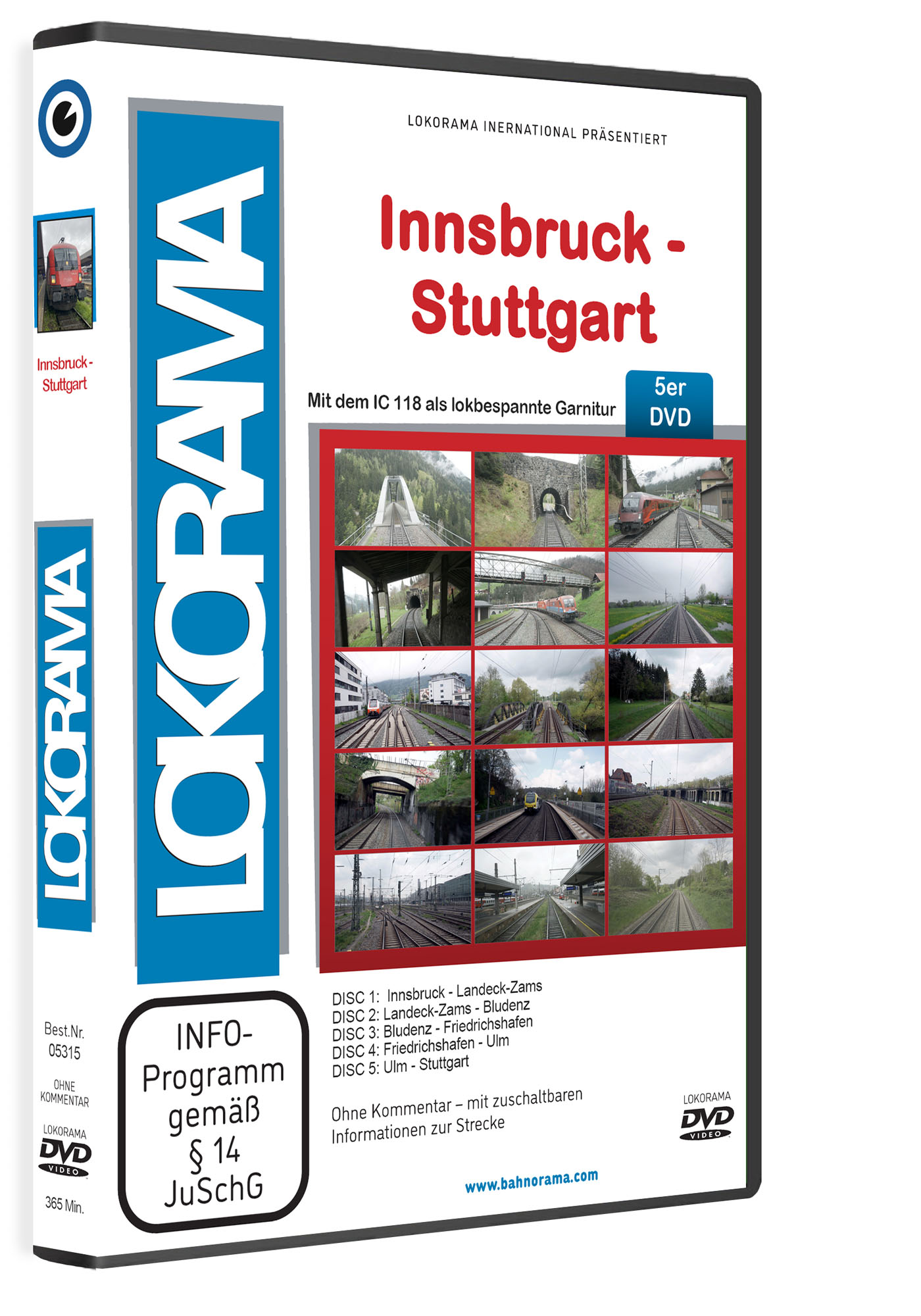 05319 LAYOUT Innsbruck Stuttgart 3D klein - Innsbruck - Stuttgart | DVD
