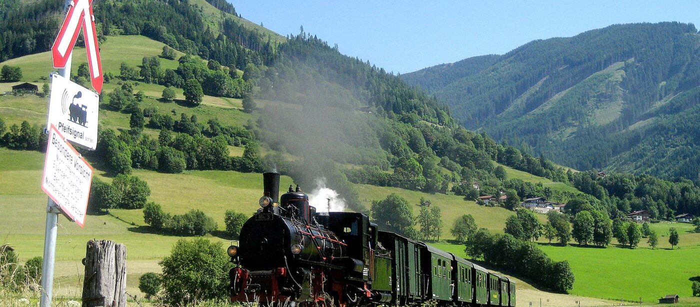 IMG 3199 dampfzug ©Pinzgauer Lokalbahn 1400x615 - Fahrt bis Mittersill